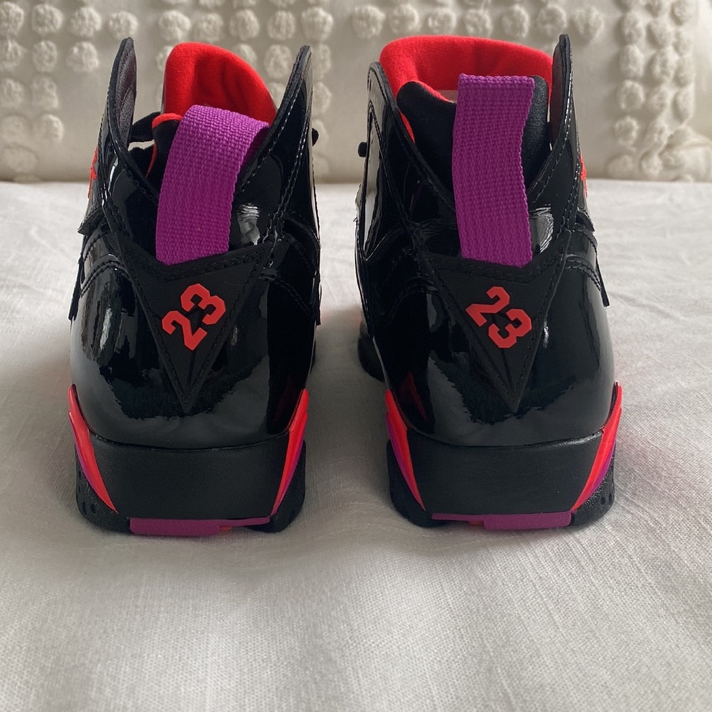 AIR JORDAN 7 RETRO BLACK PATENT LEATHER - Picture 5 of 11